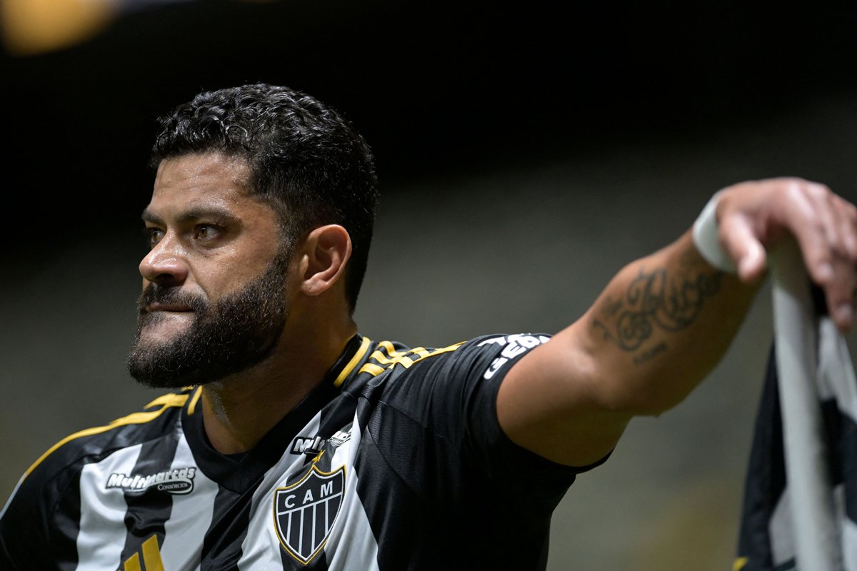 Hulk, atacante do Atlético (foto: DOUGLAS MAGNO/AFP)