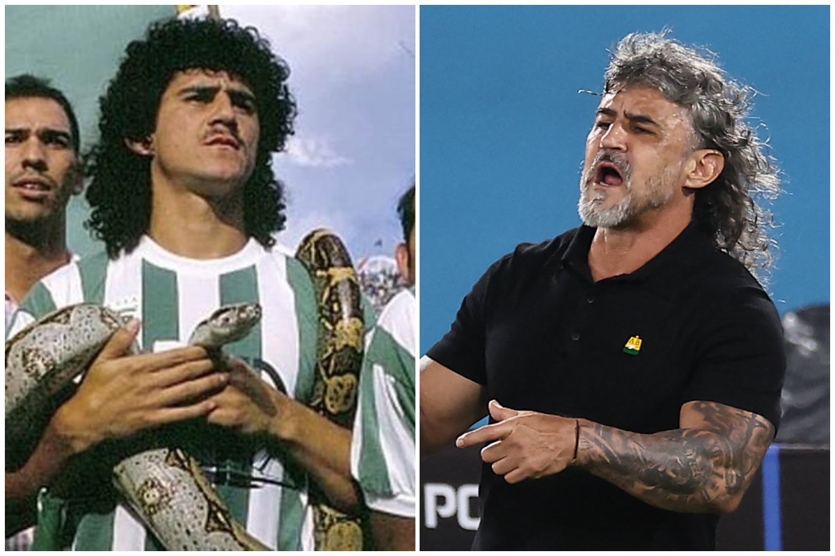Leonel Álvarez tinha cobra como estimação (foto: Divulgação/Colômbia e ALEJANDRO PAGNI / AFP)