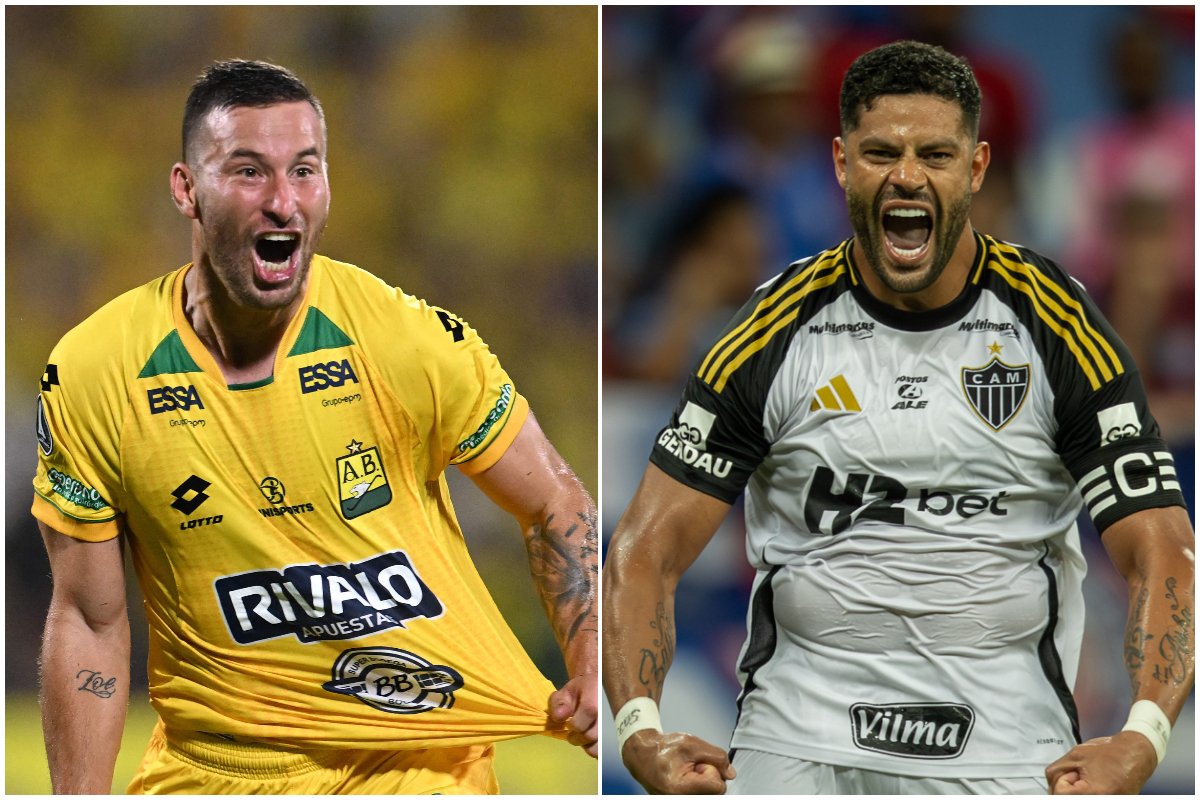 Luciano Pons e Hulk (foto: RAUL ARBOLEDA / AFP)