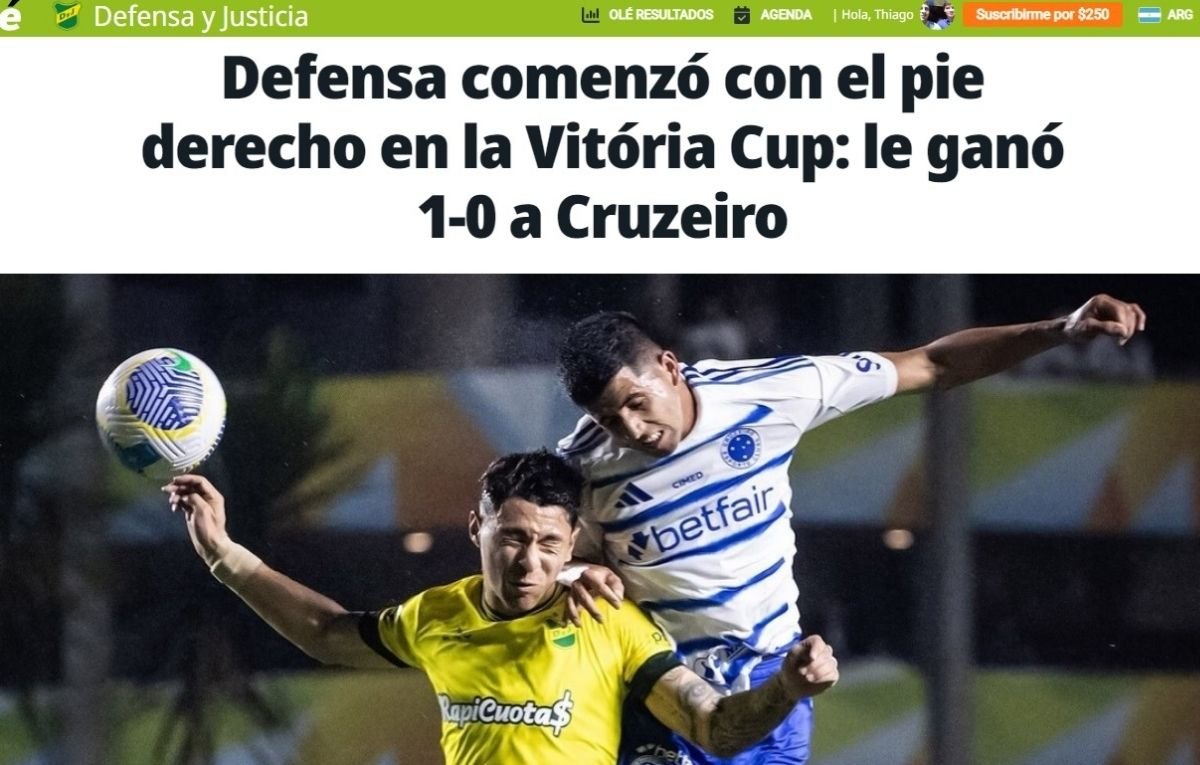 Olé (foto: Reprodução)