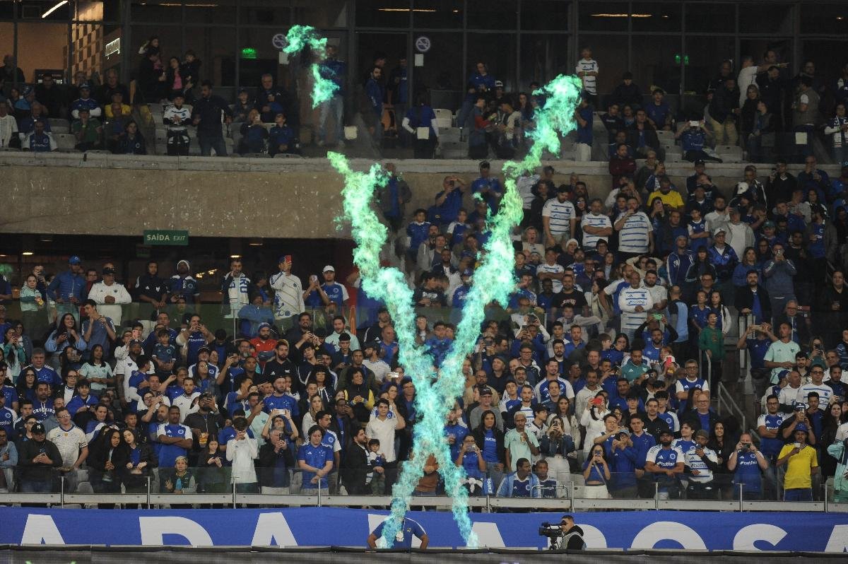 Torcida do Cruzeiro no Mineirão (foto: Alexandre Guzanshe/EM/D.A. Pres)