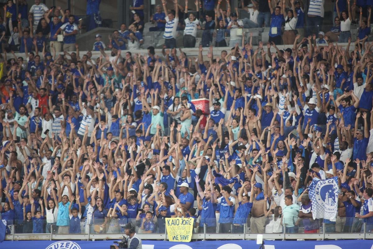 Torcida do Cruzeiro no jogo contra o Juventude (foto: Edesio Ferreira/EM/D.A. Press)
