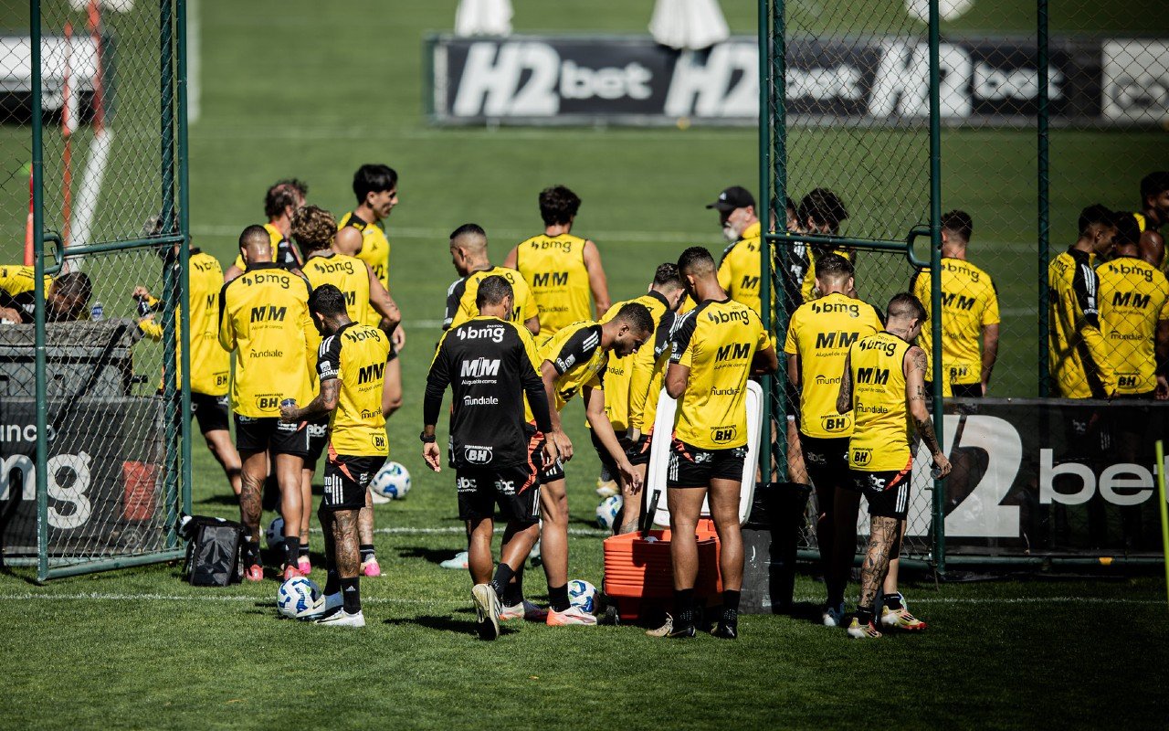 Treino do Atlético nesta quarta-feira (9/7), na Cidade do Galo (foto: Pedro Souza / Atlético)