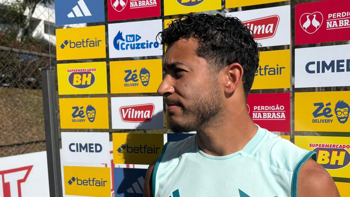 William, lateral-direito do Cruzeiro, em entrevista (foto: Sofia Cunha/No Ataque/EM/D.A Press)