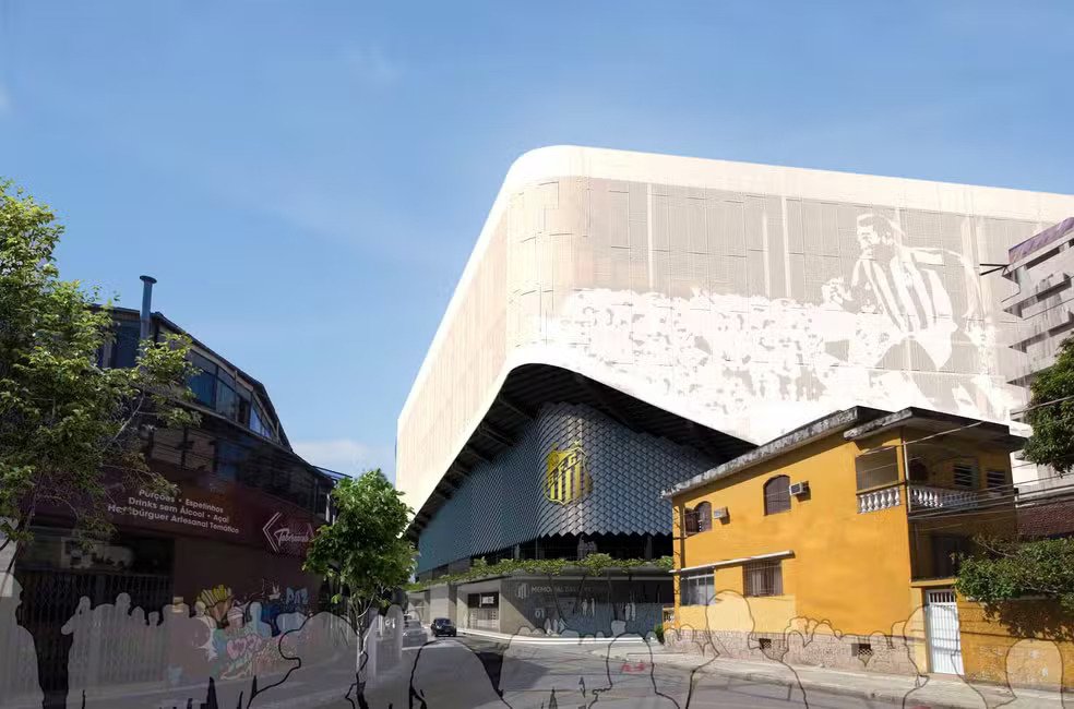 Imagens da nova arena do Santos