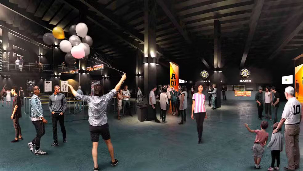 Imagens da nova arena do Santos