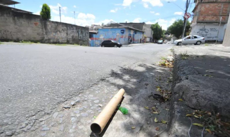 Local da briga entre torcedores (foto: Gladyston Rodrigues/EM/DAPress)