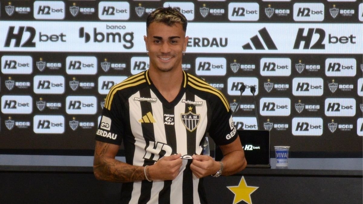 Reinier foi apresentado ao Atlético nesta terça-feira (12/8) (foto: Tulio Santos/EM/D.A.Press)