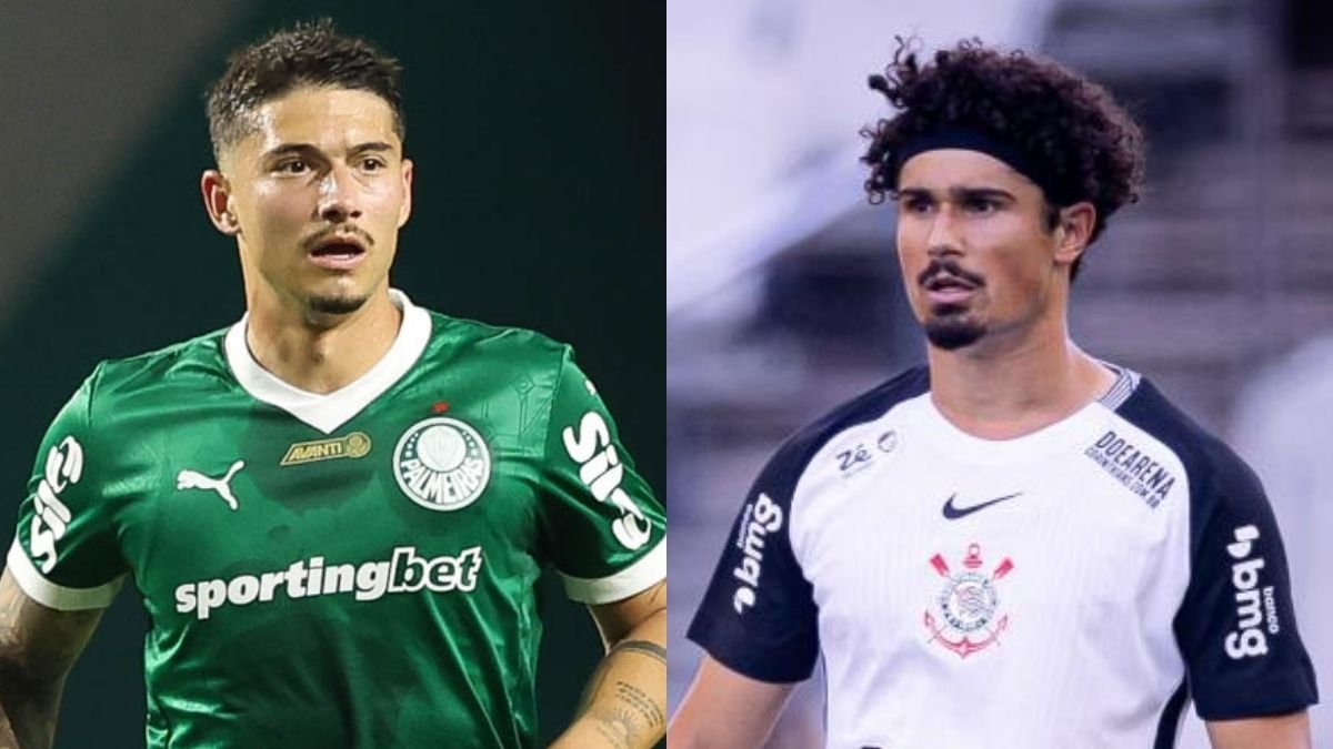Emiliano Martínez, do Palmeiras, e André Ramalho, do Corinthians (foto: Cesar Greco/Palmeiras e Rodrigo Coca/Agência Corinthians)
