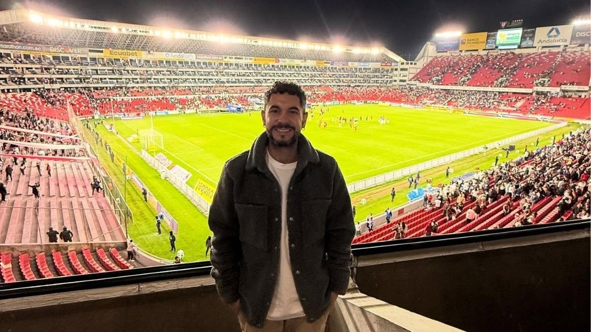 O agente Gabriel Silva-Riesco em estádio (foto: Reprodução/Instagram)