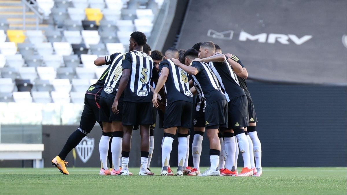 Jogadores do time sub-20 do Atlético (foto: Daniela Veiga / Atlético)