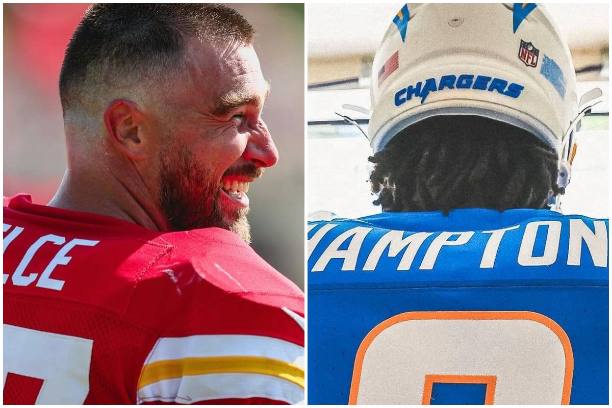 Jogadores da NFL (foto: Divulgação/Chiefs e Divulgação/Charges)