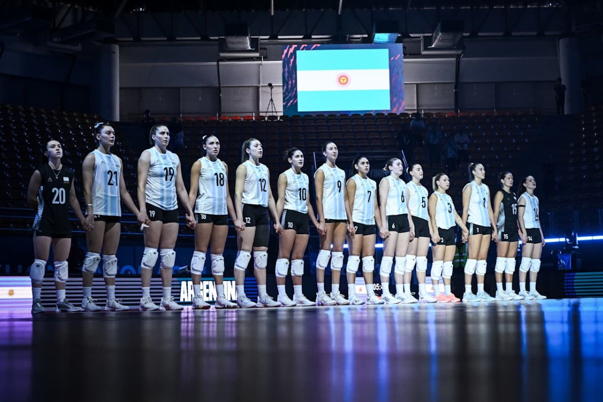 Seleção Argentina no Mundial Feminino de Vôlei (foto: Divulgação/Volleyballworld)