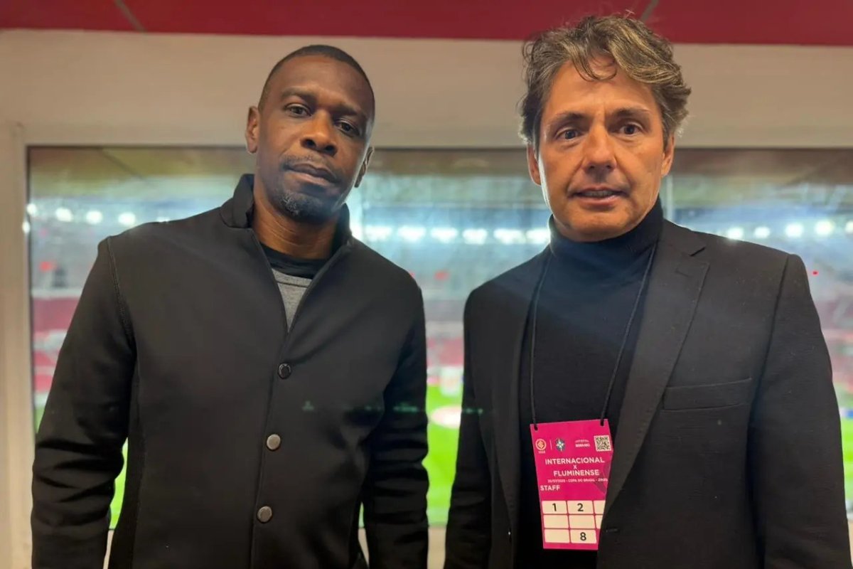 Bruno Baquete e Cristiano Nunes vão assistir Palmeiras x Corinthians pela Copa do Brasil (foto: Carla Larini / FGF)