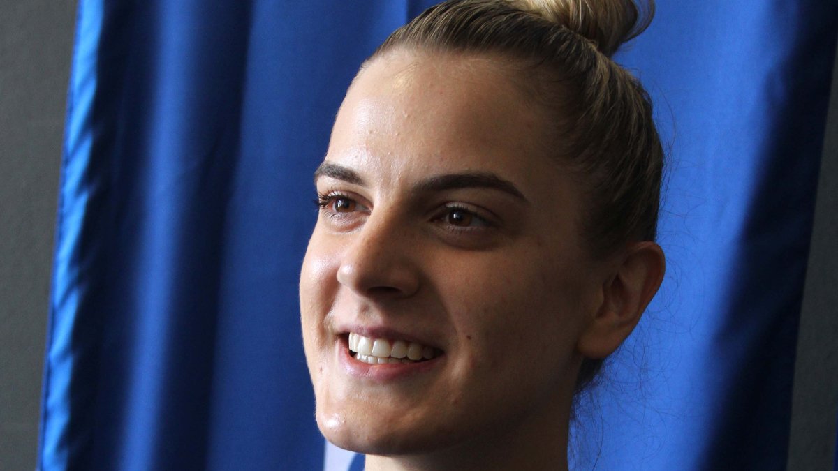 Julia Nowicka, levantadora do Minas. (foto: Jair Amaral/EM/D.A Press)