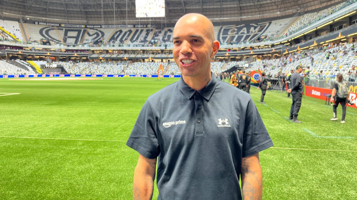 Diego Tardelli, ídolo do Atlético, na Arena MRV (foto: Ramon Lisboa/EM/D.A Press)