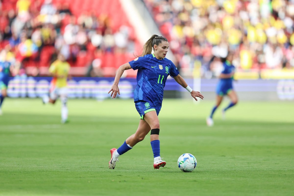 Gio Garbelini durante a Copa América Feminina (foto: Lívia Villas Boas / CBF)