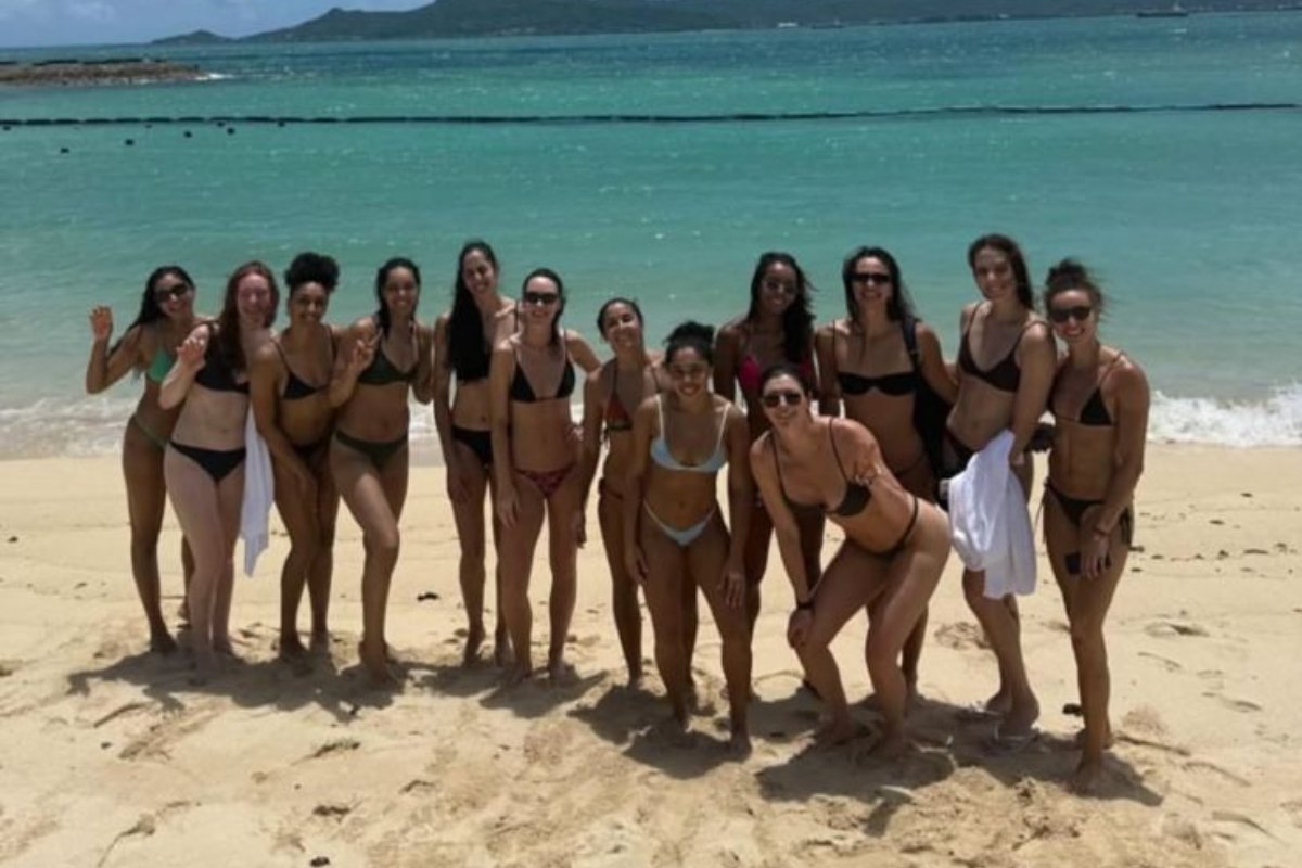 Seleção Brasileira Feminina de Vôlei está no Japão (foto: Reprodução)