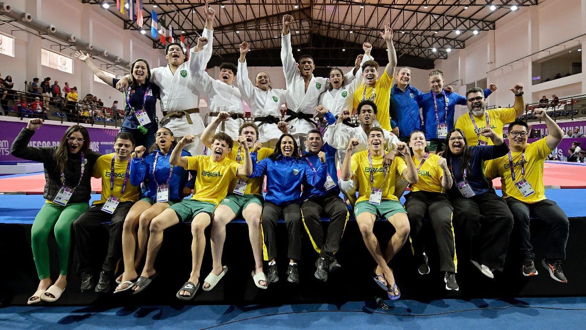 Judocas do Brasil no Pan-Americano Júnior de 2025 (foto: Alexandre Loureiro/CBJ)