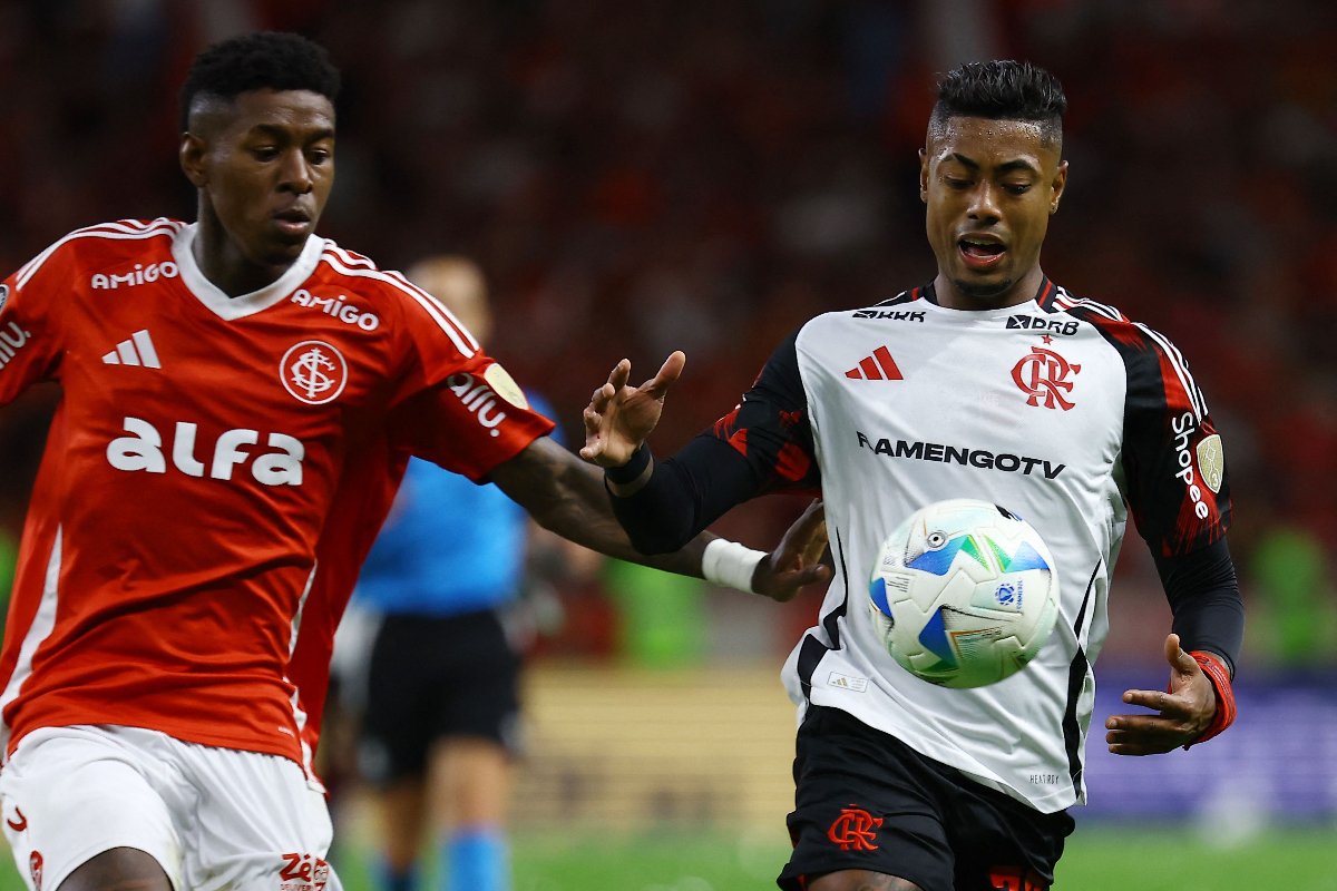 Flamengo avançou às quartas de final da Libertadores (foto: SILVIO AVILA / AFP))