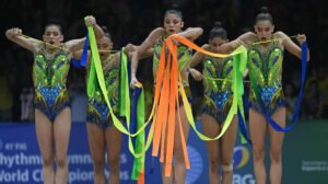 Apresentação do Brasil no Mundial de Ginástica Rítmica - Crédito: 
