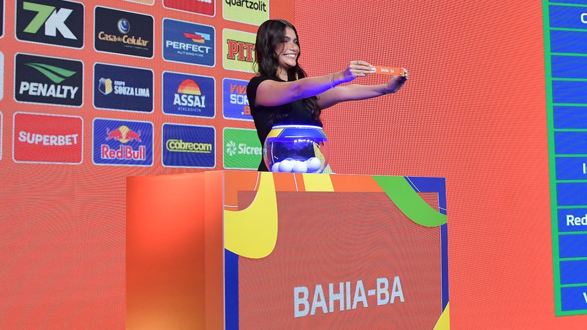 Bahia no sorteio da Copa do Brasil (foto: Staff Images/CBF)