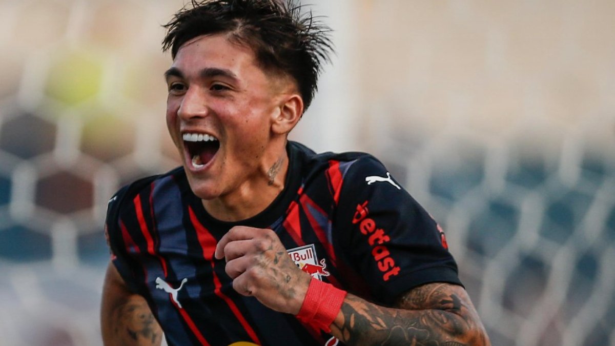 Comemoração de gol do Red Bull Bragantino sobre o Fluminense (foto: Divulgação Red Bull Bragantino)