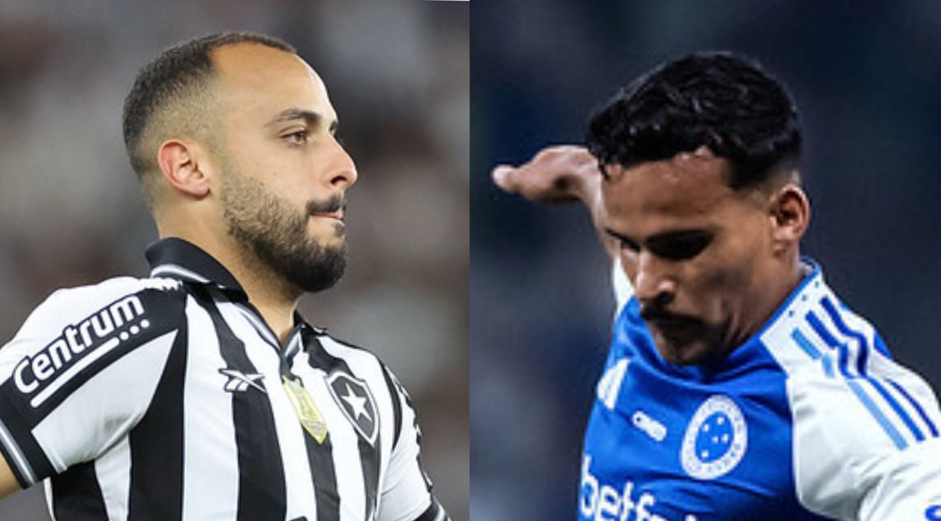 Botafogo contra Cruzeiro (foto: Vítor Silva/Botafogo e Gustavo Aleixo/Cruzeiro)