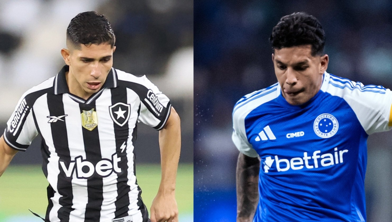 Botafogo e Cruzeiro (foto: Vítor Silva/Botafogo e Gustavo Aleixo/Cruzeiro)