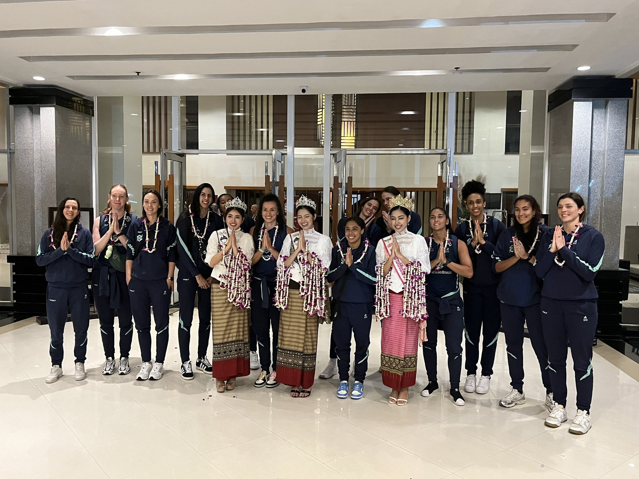 Jogadoras da Seleção Brasileira Feminina de Vôlei - (foto: Divulgação CBV)