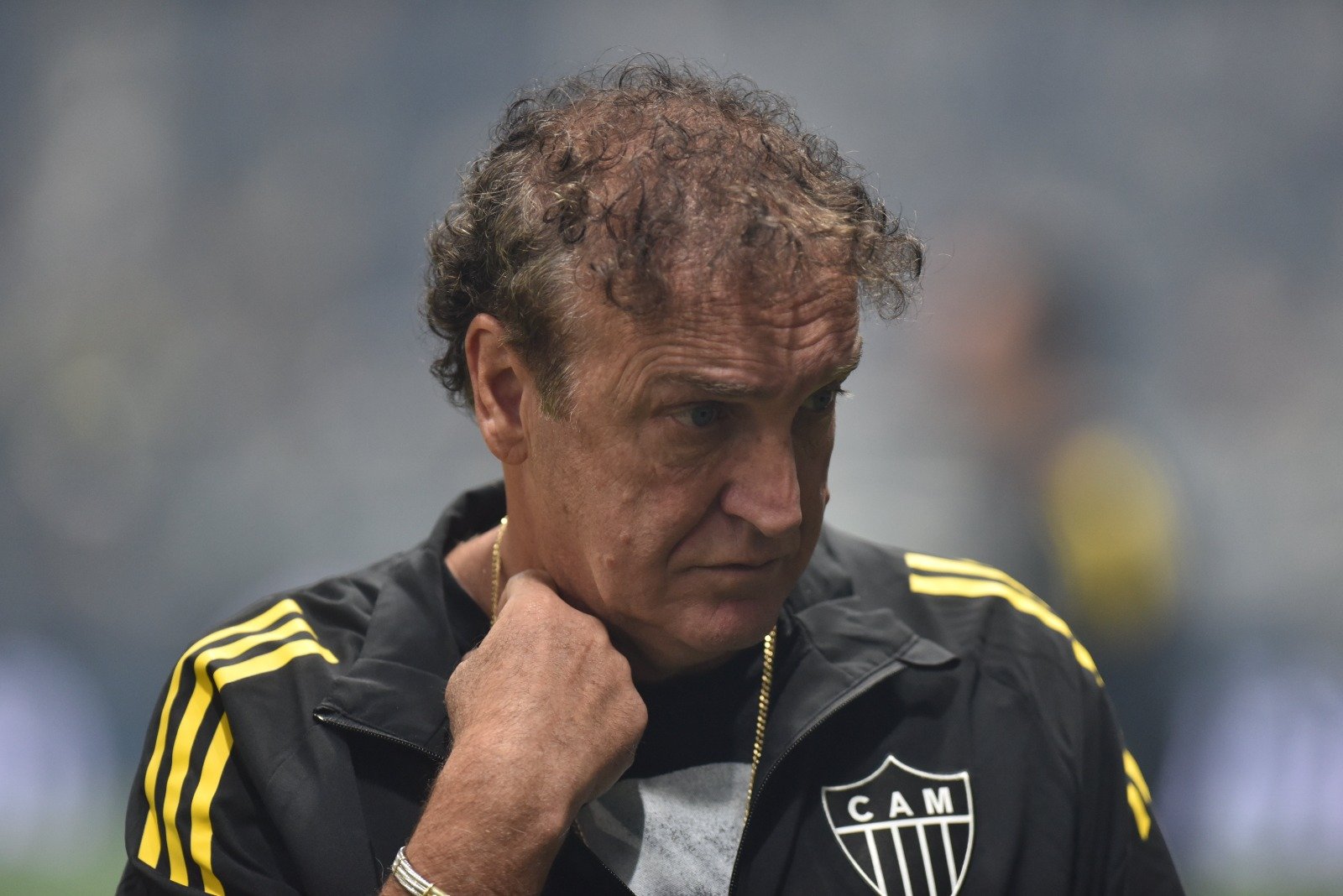 Cuca, técnico do Atlético, antes de jogo contra o Flamengo na Arena MRV (foto: Ramon Lisboa/EM/D.A. Press)
