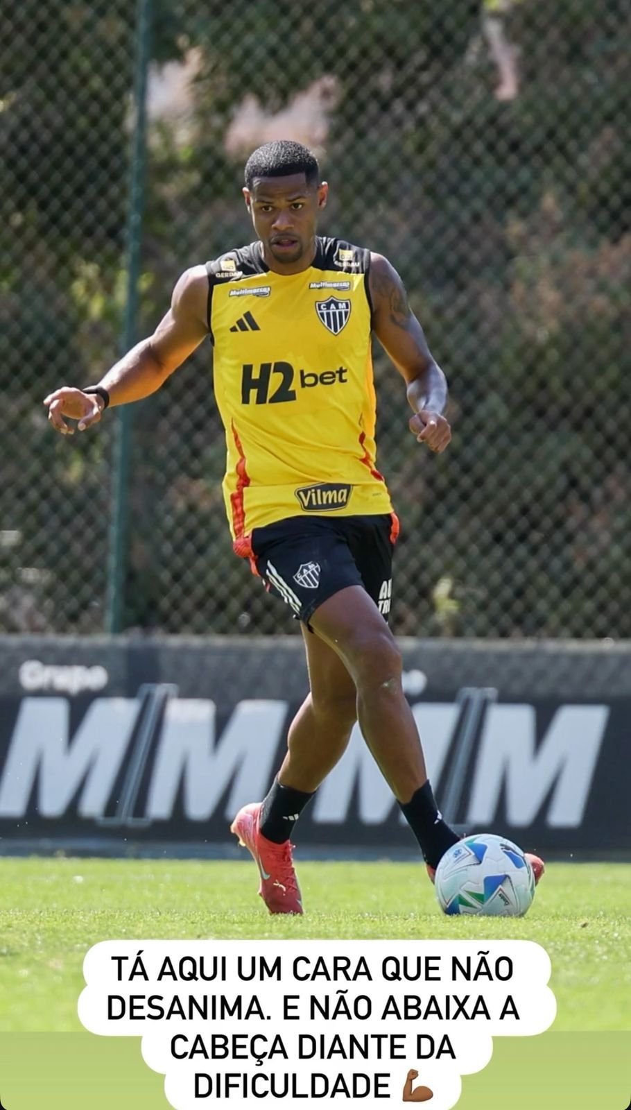 Júnior Santos mandou recado em rede social após novas críticas de torcedores do Atlético - (foto: Reprodução/Instagram)