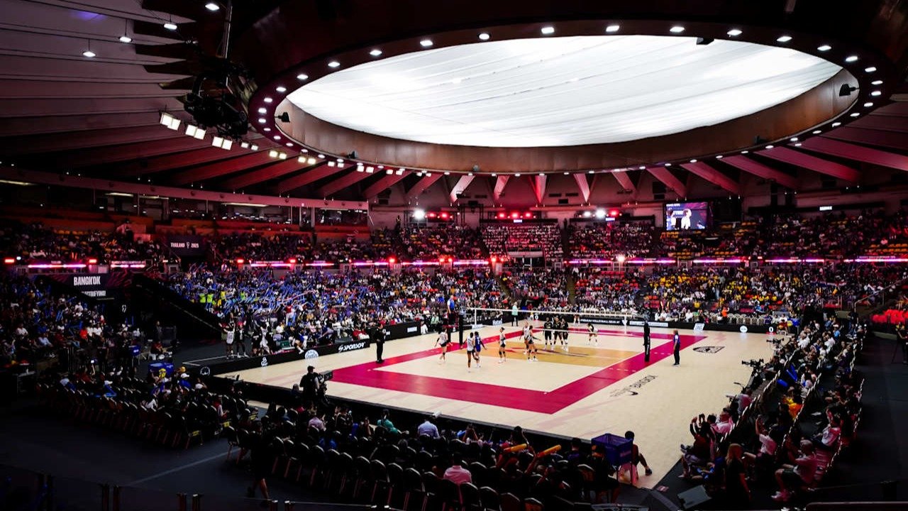 Quadra do Mundial Feminino de Vôlei na Tailândia (foto: Divulgação/FIVB)