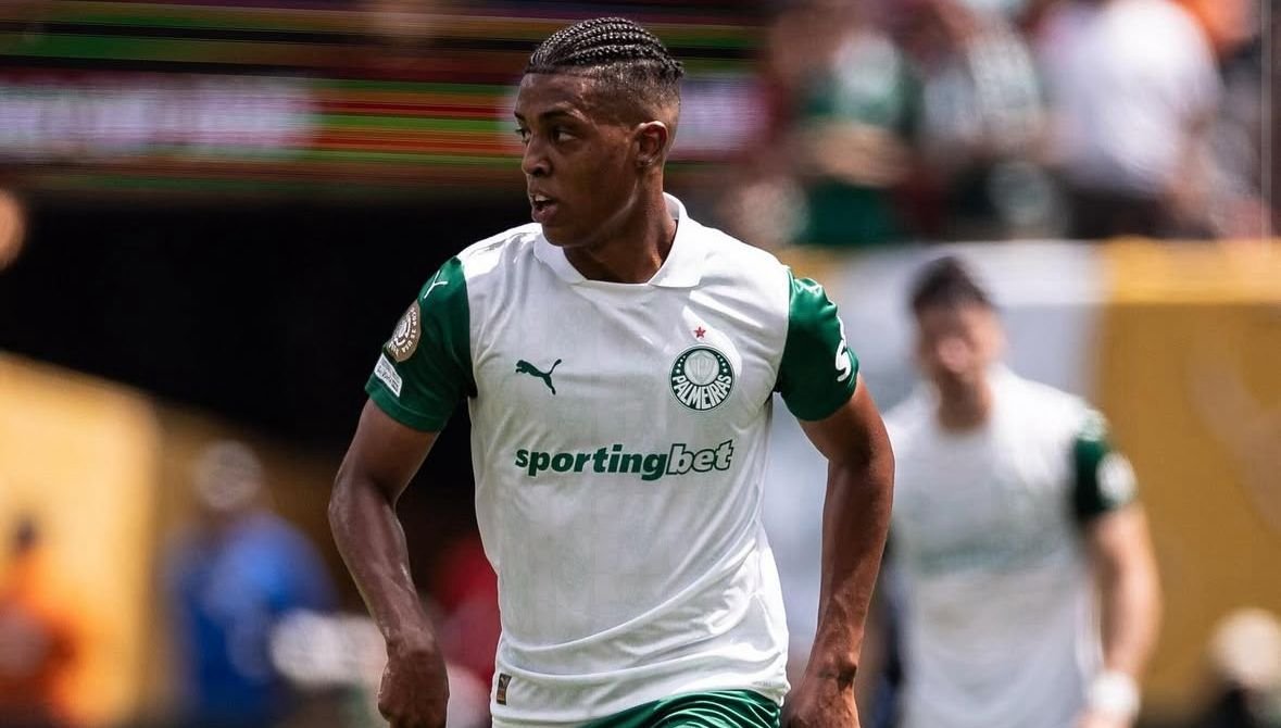 Jogador vestido de camisa de manga curta do Palmeiras (foto: Divulgação/Vanderlan)