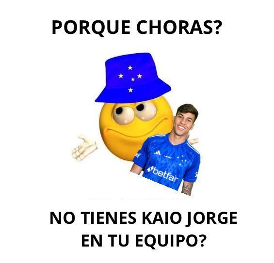 Meme da vitória do Cruzeiro sobre o Atlético