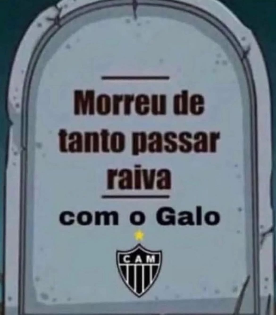 Meme da vitória do Cruzeiro sobre o Atlético