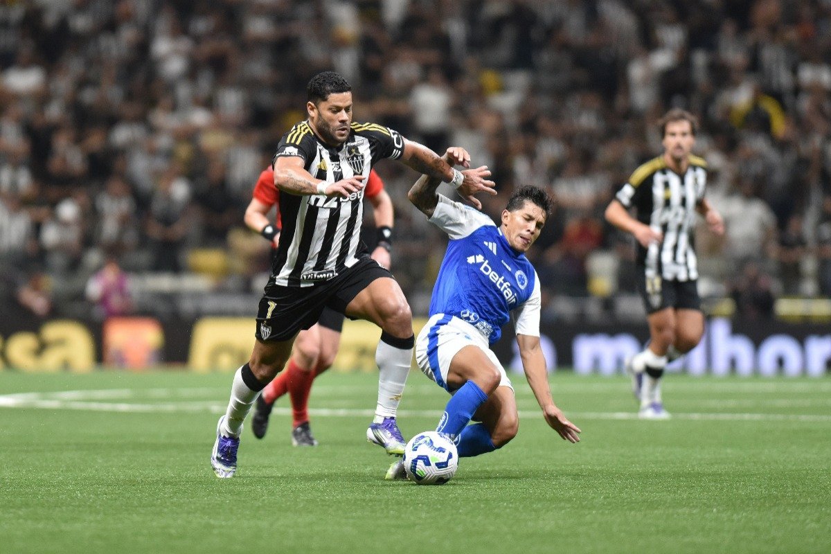 Atlético perdeu para o Cruzeiro por 2 a 0, na Arena MRV (foto: Ramon Lisboa/EM/D.A. Press)