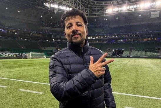 André Hernan no estádio do Palmeiras (foto: Divulgação/André Hernan)
