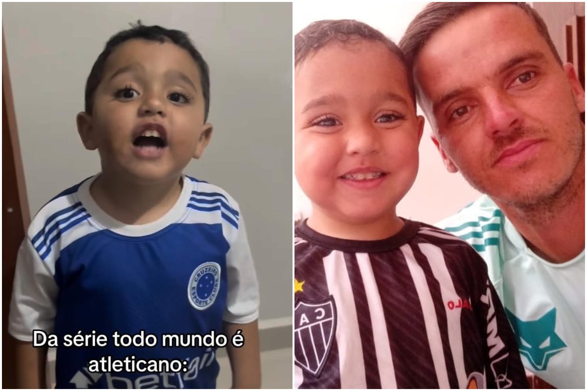 Influenciado pela mãe, Asafe Rafael escolheu torcer pelo Atlético mesmo com o pai cruzeirense (foto: Arquivo pessoal)