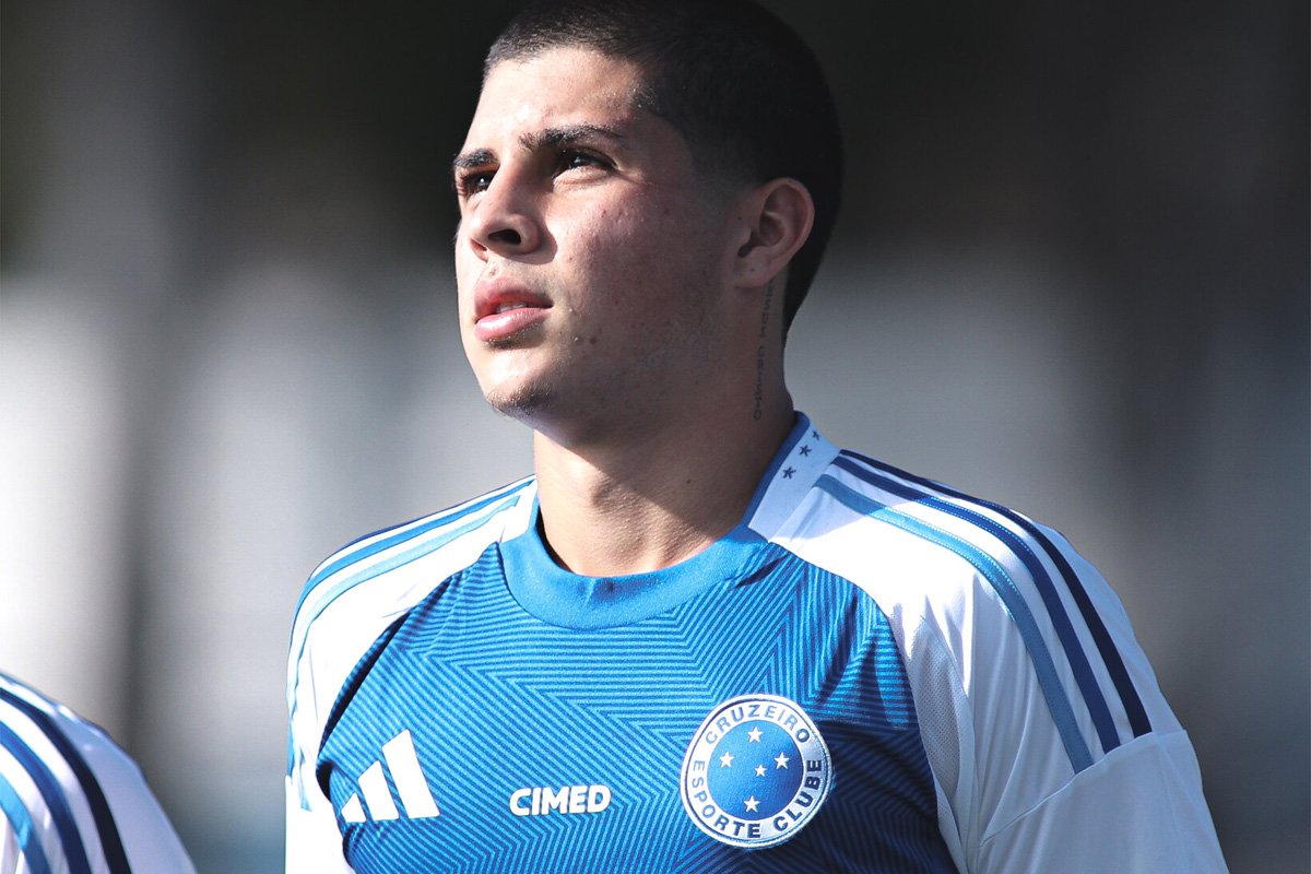 Cauan Baptistella, camisa 10 do Cruzeiro Sub-20 (foto: Gustavo Martins/ Cruzeiro)