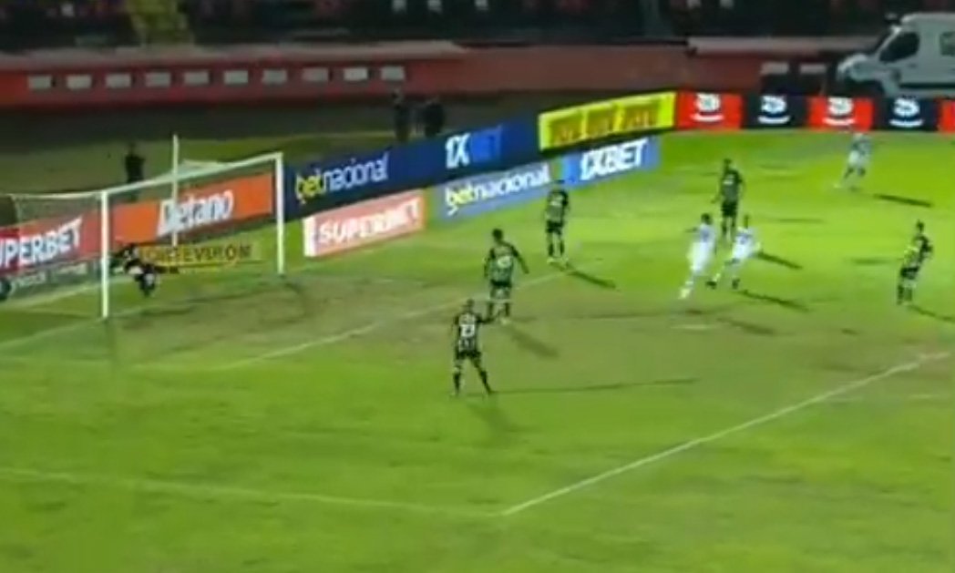 Léo Gamalho balançou a rede para o Botafogo-SP contra o América (foto: Reprodução/ESPN)