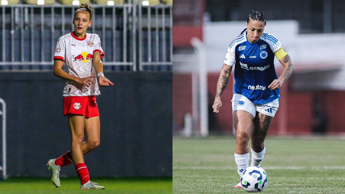 Atacantes Paulina e Byanca Brasil são dois dos destaques de Bragantino e Cruzeiro, respectivamente (foto: Fernando Roberto/Bragantino; Gustavo Martins/Cruzeiro)