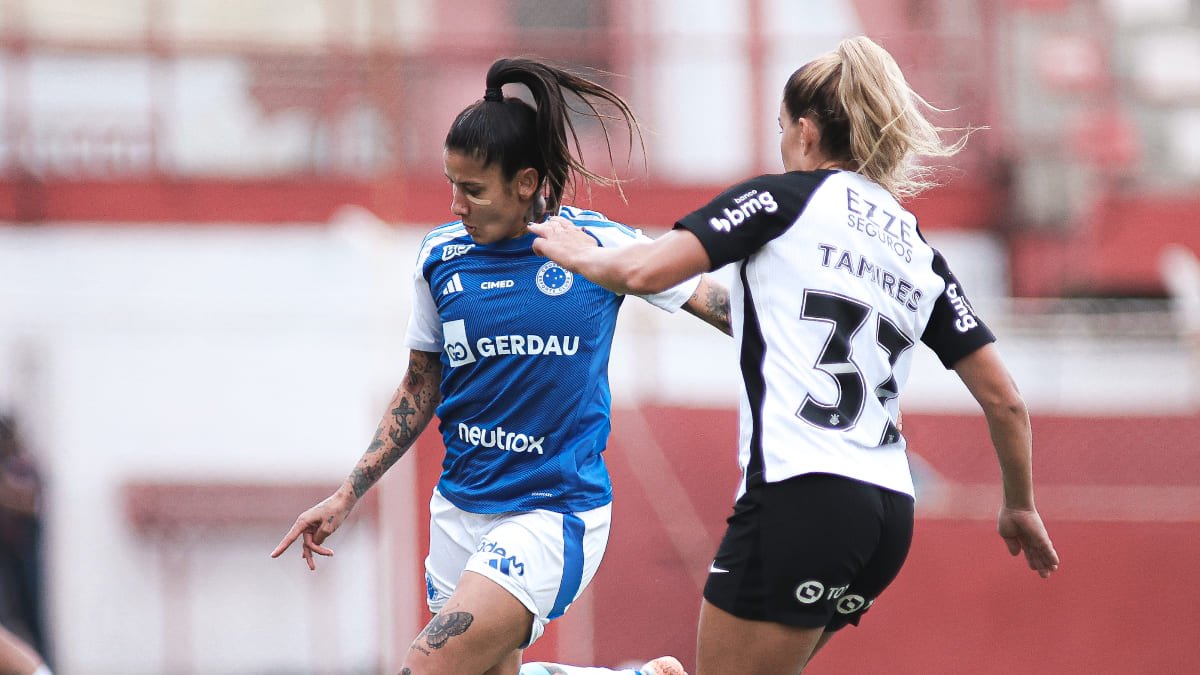 Cruzeiro e Corinthians disputaram vaga nas oitavas de final da Copa do Brasil Feminina (foto: Gustavo Martins/Cruzeiro)