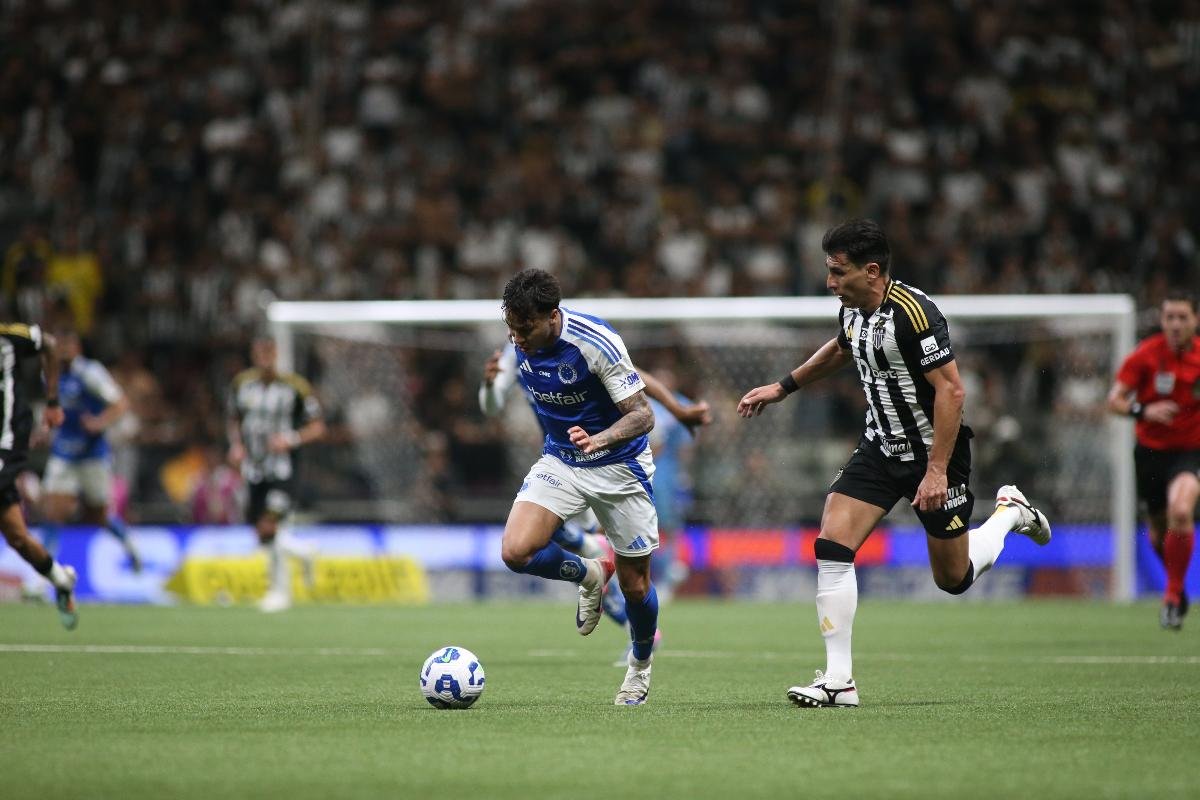 Cruzeiro venceu o Atlético na Arena MRV na ida das quartas da Copa do Brasil (foto: Edesio Ferreira/EM/D.A Press)