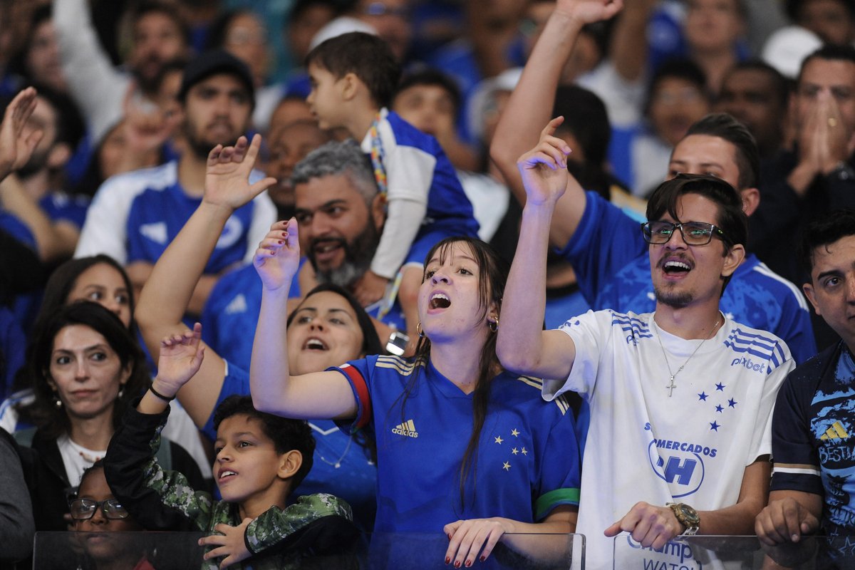 Torcida do Cruzeiro no Mineirão (foto: Alexandre Guzanshe/EM/D.A. Press)