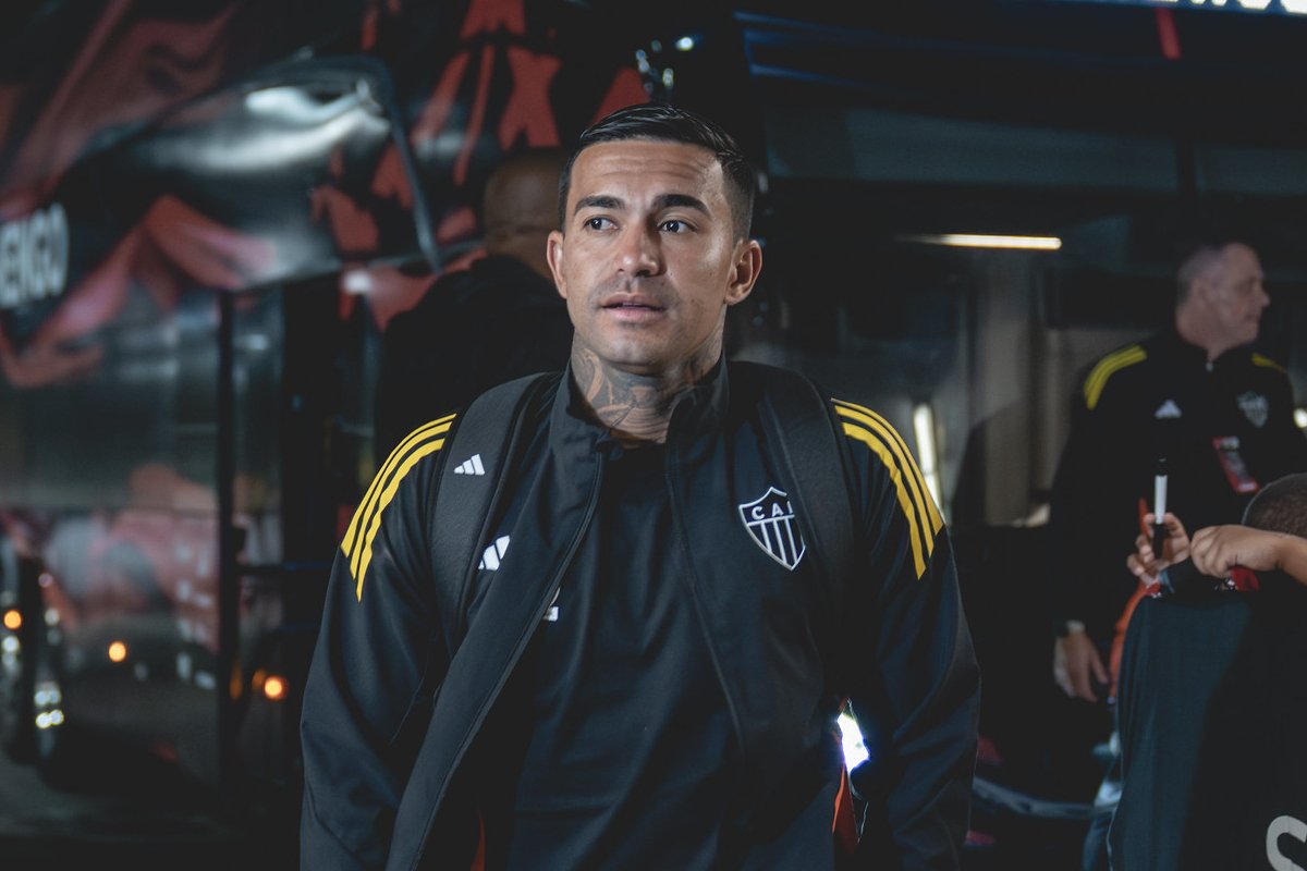Dudu antes de Flamengo x Atlético (foto: Pedro Souza/Atlético)