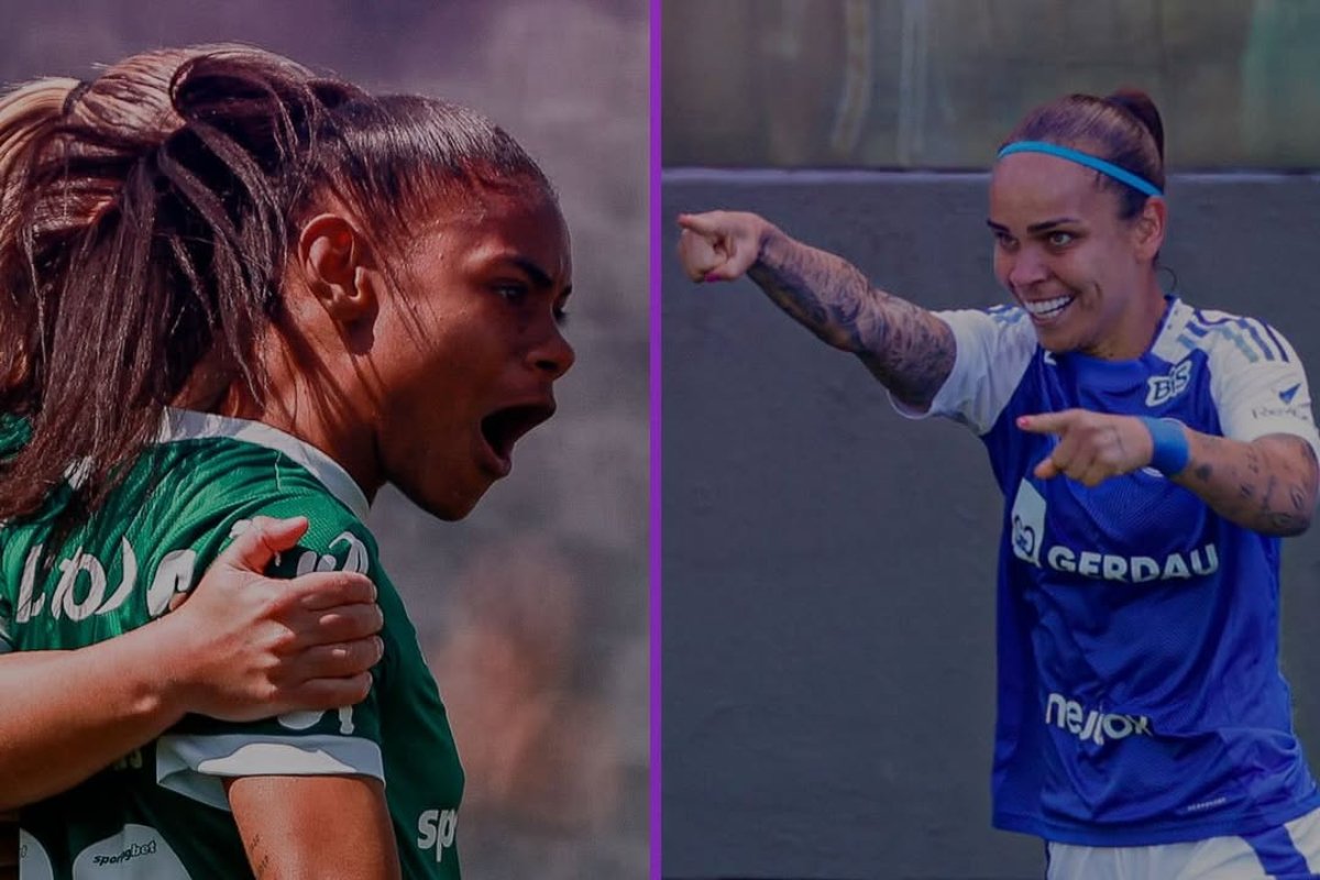 Palmeiras e Cruzeiro protagonizarão um dos confrontos das semifinais do Brasileirão Feminino (foto: Divulgação Brasileirão Feminino)