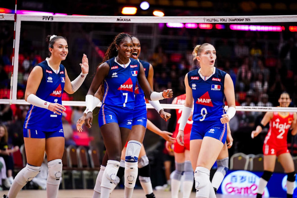França avançou às quartas de final do Mundial Feminino de Vôlei após vencer a China (foto: FIVB/Divulgação)
