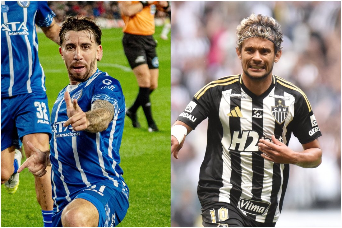 Godoy Cruz e Atlético medirão forças pelas oitavas de final da Sul-Americana (foto: Montagem com imagens de Godoy Cruz e Ramon Lisboa/EM/D.A. Press)