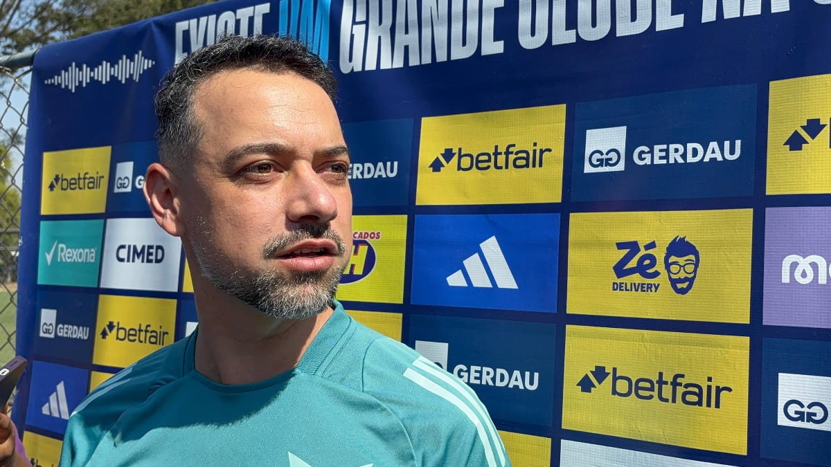 Jonas Urias, técnico do Cruzeiro (foto: Sofia Cunha/No Ataque/EM/D.A Press)